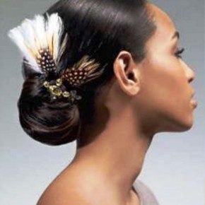 African American Sleek Wedding Hairstyles