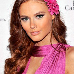 Alyssa Campanella Long Wavy Red Hairstyle