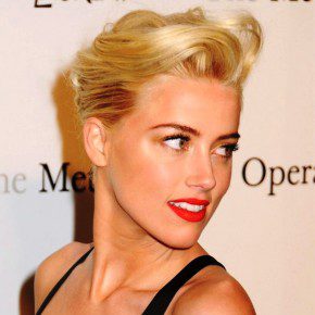 Amber Heard French Twist Updo