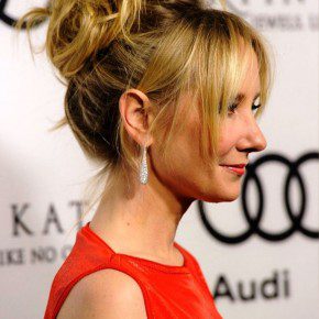 Anne Heche Sexy Messy Updo With Tousled Curls