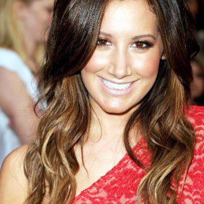 Ashley Tisdale Long Ombre Hair Style