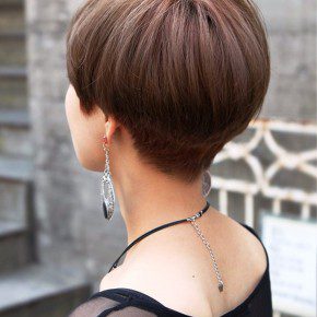 Back View Of Cute Short Japanese Haircut