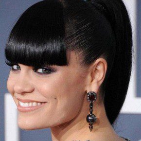 Black Hairstyles with Bangs Ponytail