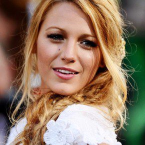 Blake Lively Messy Braided Hairstyle1