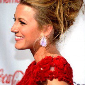 Blake Lively Messy Updo For Wedding