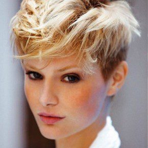 Blonde Short Messy Hairstyles