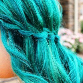 Blue Waterfall Braid Hairstyle