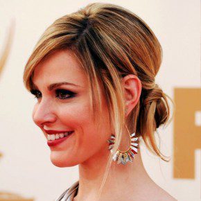 Cara Buono Twisted Sleek Updo Hairstyle For Prom