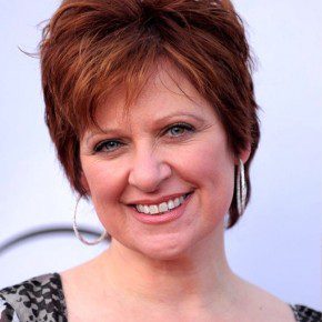 Caroline Manzo Layered Short Red Hairstyle