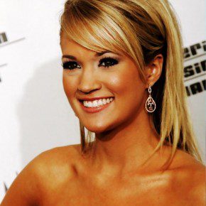 Carrie Underwood Long Sleek Hairstyles