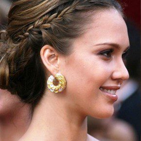 Celebrity One Sided Braid Hairstyle