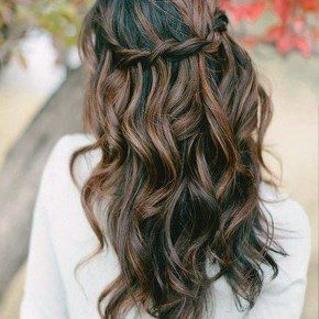 Chic Waterfall Braid Hairstyle