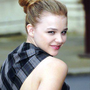 Chloe Moretz Casual Easy Bun Updo Hairstyles