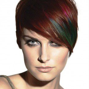 Colored Short Hairstyles 2013