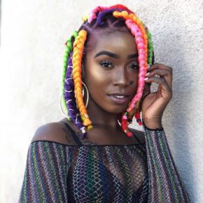 Colorful Short Box Braids