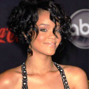 Curly Hairstyles Short By Rihanna