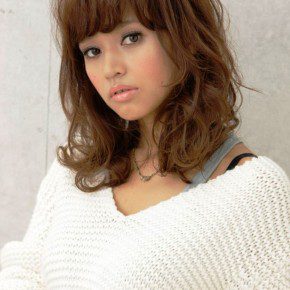 Curly Japanese Hairstyle 2013