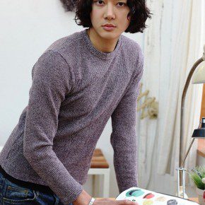 Curly Korean Hairstyle For Men