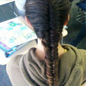 Cute French Fishtail Braid For Long Hair