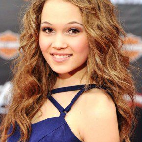 Cute Long Golden Brown Beachy Wavy Hairstyle For Girls