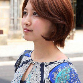 Cute Short Asian Bob Hairstyle For Women