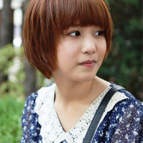 Cute Short Korean Bob Hairstyle