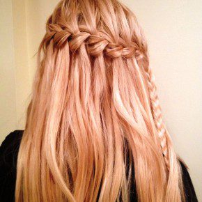 Cute Waterfall Braid Hairstyle For Women