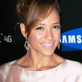 Dania Ramirez Loose Bun Updo With Side Swept Bangs