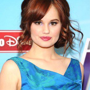 Debby Ryan Side Swept Curly Updos