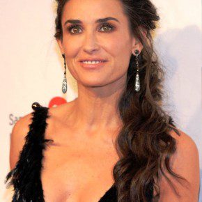 Demi Moore Formal Loose Ponytail For Curly Hair