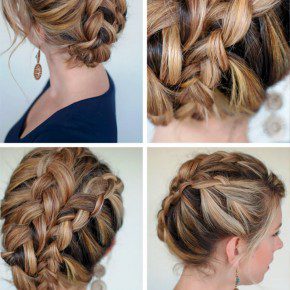 Double Dutch Diagonal Braided Updo