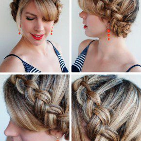 Dutch Crown Braid Updo