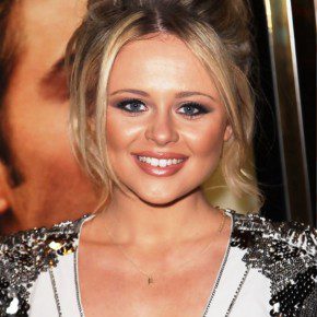 Emily Atack Messy Updo