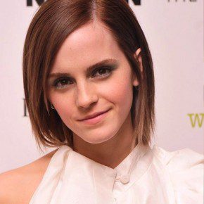 Emma Watson Cute Short Straight Hair Style