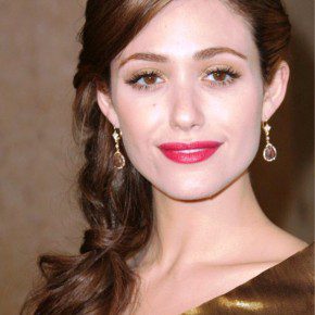 Emmy Rossum Braided Updo Hairstyles