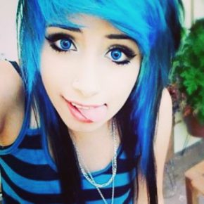 Emo Hairstyles Blue