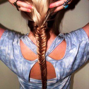 Fishtail Braid Hairstyle For Girls