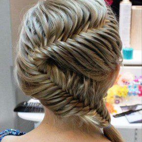 Fishtail Braid In Zig Zag Formation