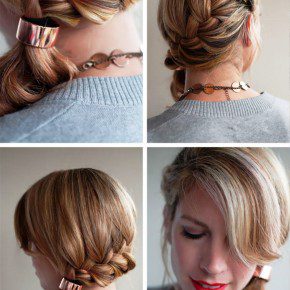 French Braid Side Ponytail