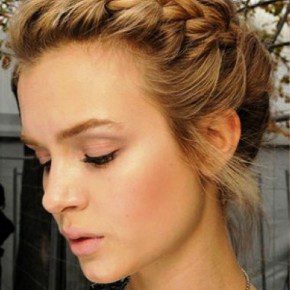 French Braid Updo Hairs