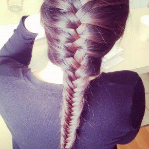 French Fishtail Braid Hair