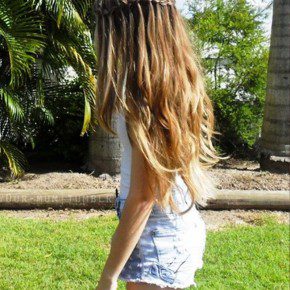 Girls Waterfall Braid Hairstyle