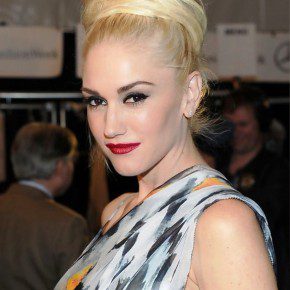 Gwen Stefani Formal Textured Bun Updo