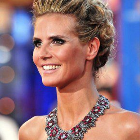 Heidi Klum French Twist Updo Hairstyle