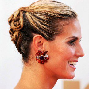 Heidi Klum Generous Cool Twisted Updo