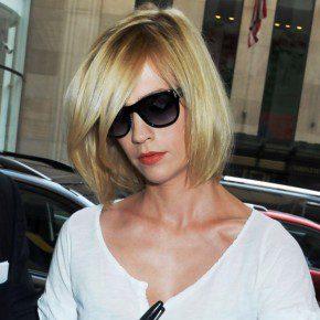 January Jones Short Bob Hairstyle