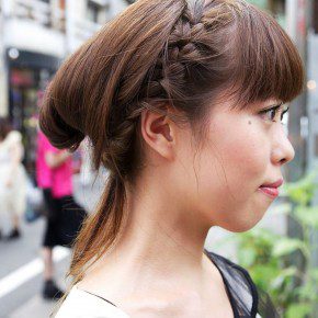 Japanese Girls Braided Hairstyle