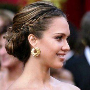 Jessica Alba Braided Bun