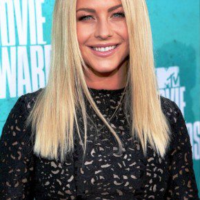 Julianne Hough Long Blonde Straight Hairstyle