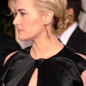 Kate Winslet Casual Low Loose Bun Updo